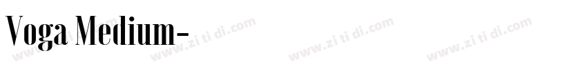 Voga Medium字体转换